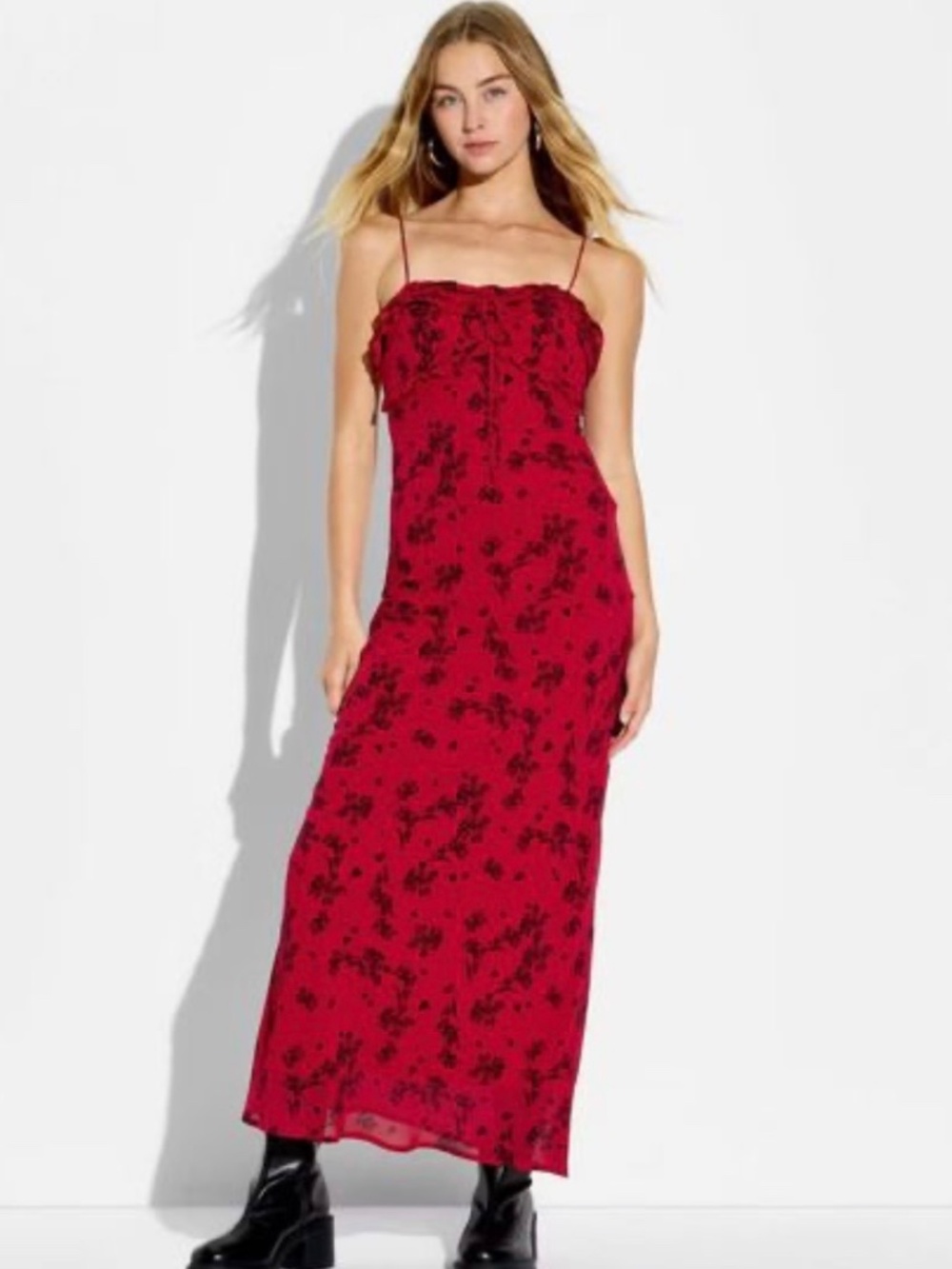 Wild Fable Women's Sleeveless Maxi Empire Waist Dress NWT - Picture 3 of 6
